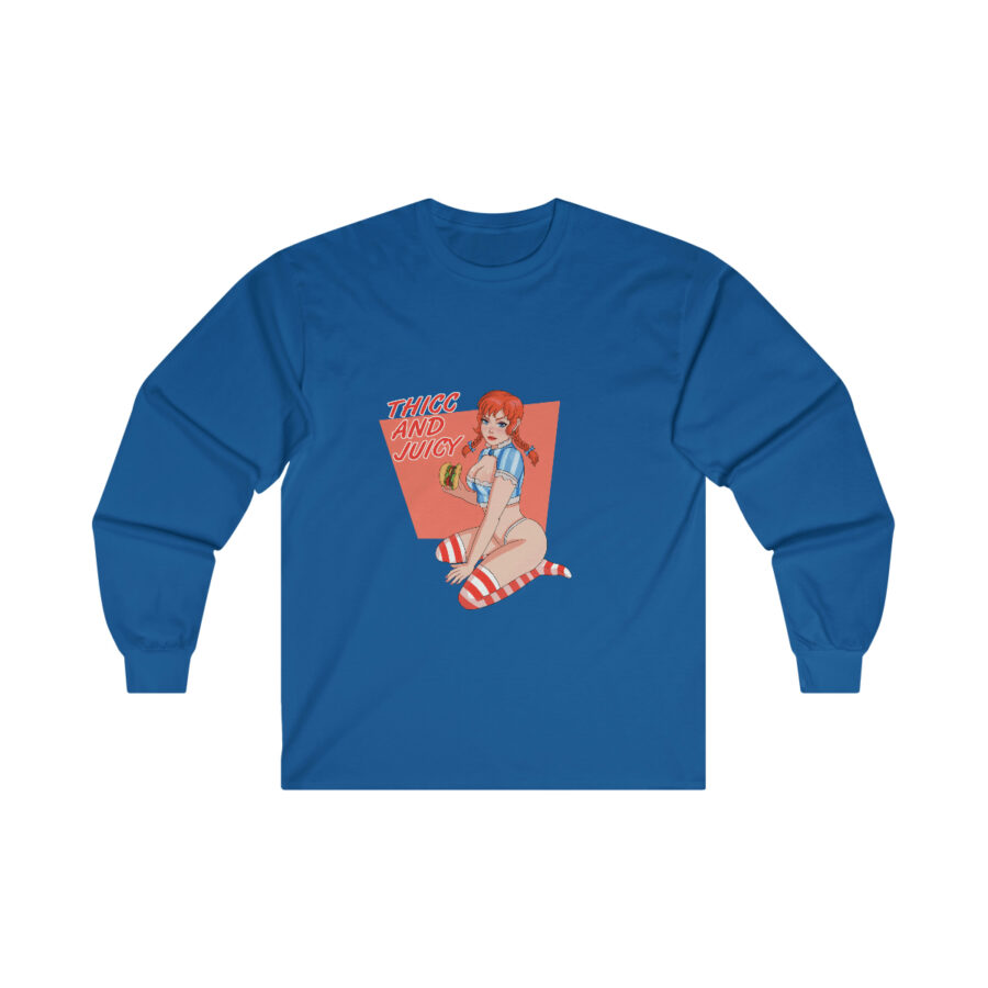 Long Sleeve : Thicc and Juicy Ultra Cotton Tee - Image 11
