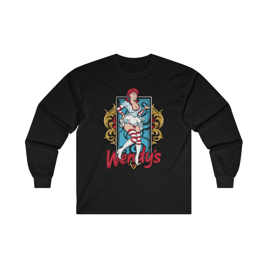 Wendys Ultra Cotton Long Sleeve Tee - Image 4