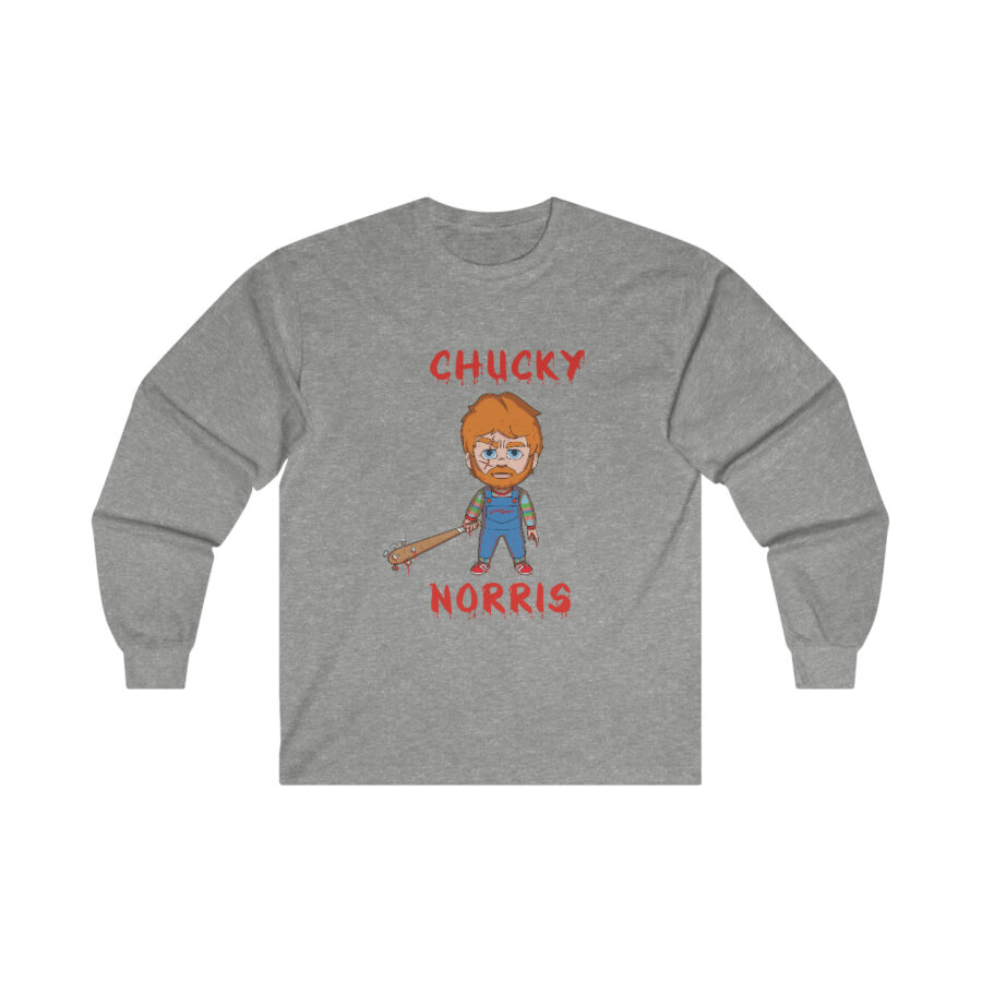 Chucky Norris-Inspired Ultra Cotton Long Sleeve Tee - Image 4