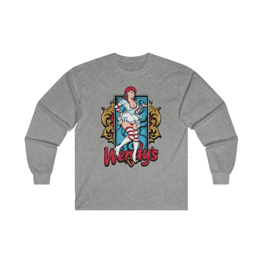 Wendys Ultra Cotton Long Sleeve Tee - Image 5
