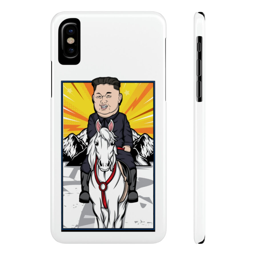 Kim Jung Un Riding White Horse Slim Phone Case (Case-Mate) - Image 27