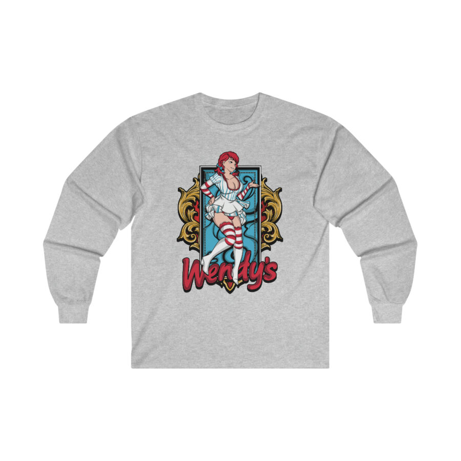 Wendys Ultra Cotton Long Sleeve Tee - Image 3