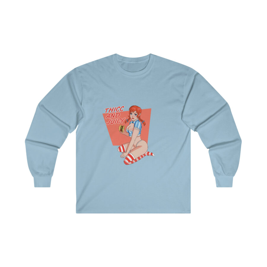 Long Sleeve : Thicc and Juicy Ultra Cotton Tee - Image 9