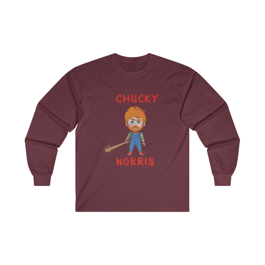 Chucky Norris-Inspired Ultra Cotton Long Sleeve Tee - Image 6