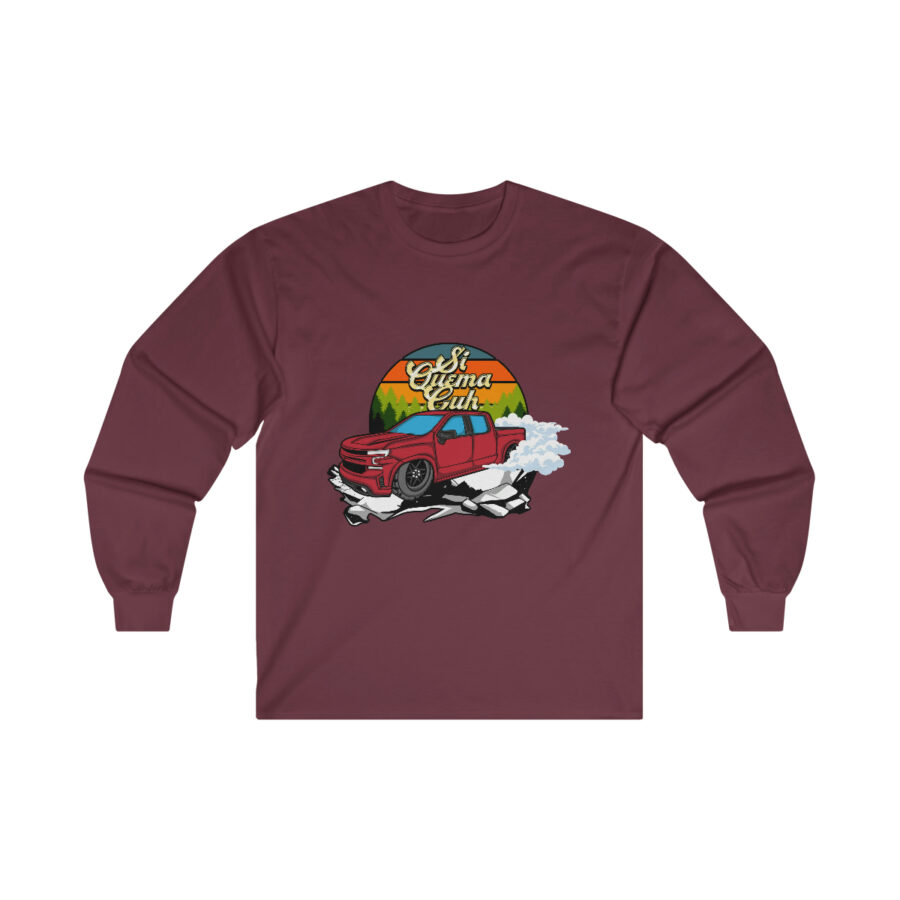 Si Quema Cuh Truck Ultra Cotton Long Sleeve Tee - Image 7