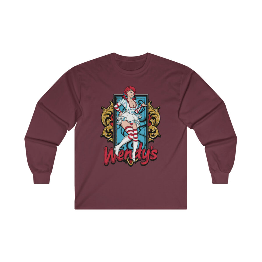 Wendys Ultra Cotton Long Sleeve Tee - Image 7