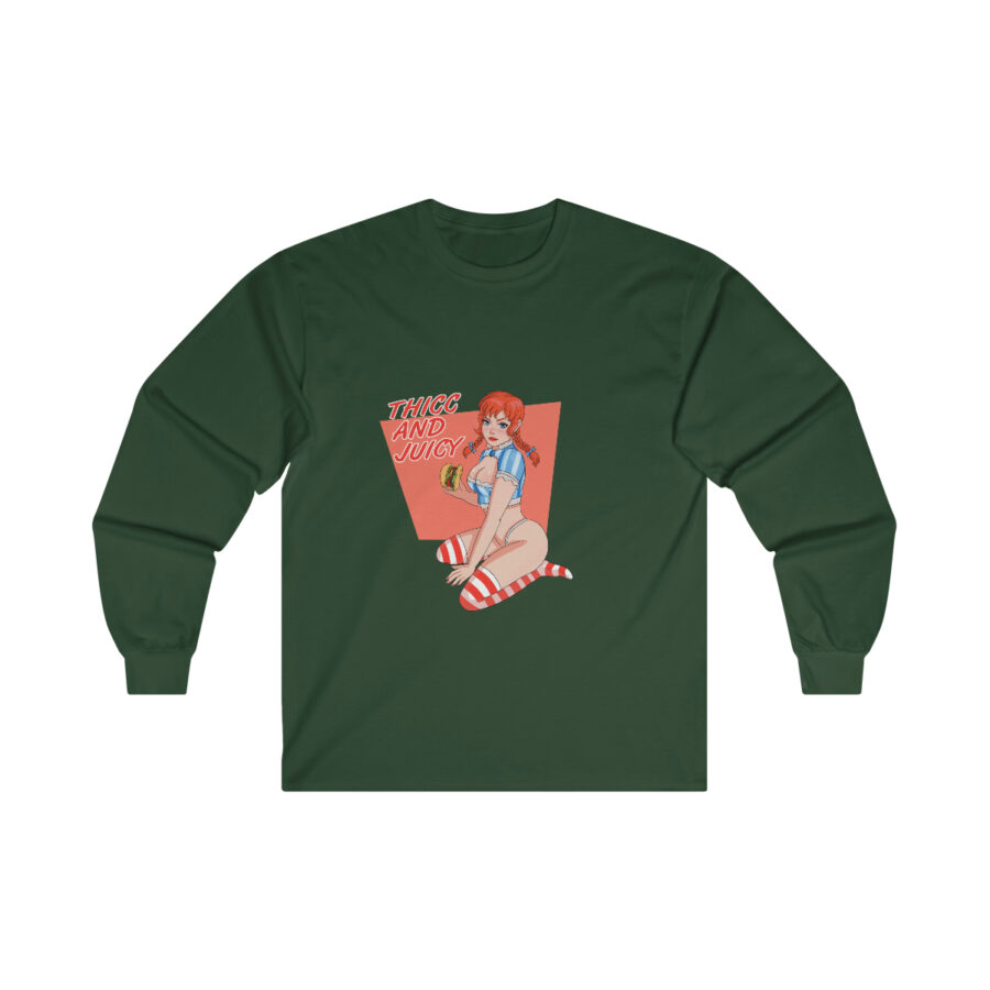 Long Sleeve : Thicc and Juicy Ultra Cotton Tee - Image 7