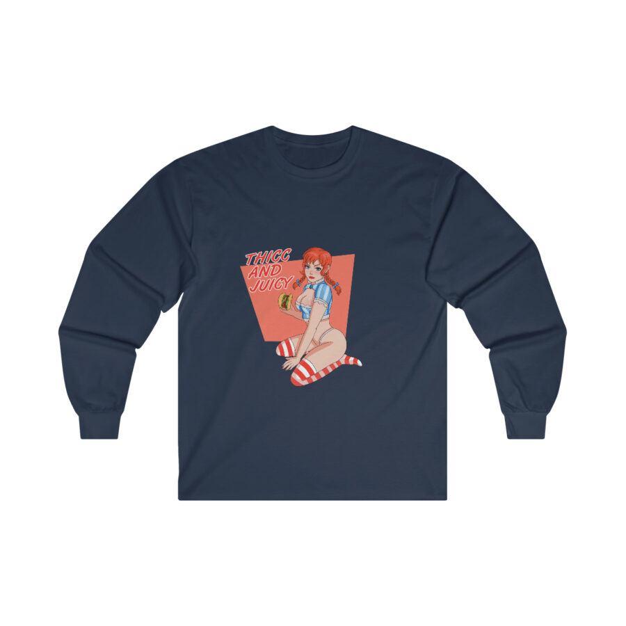 Long Sleeve : Thicc and Juicy Ultra Cotton Tee - Image 12