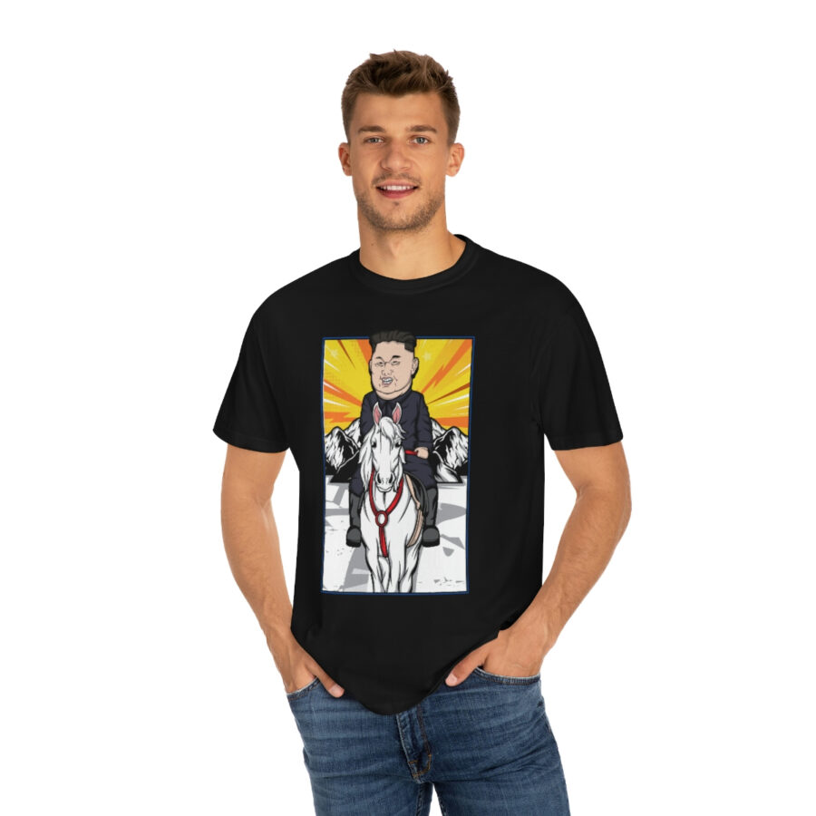 Kim Jung Un Riding White Horse T-Shirt - Image 20