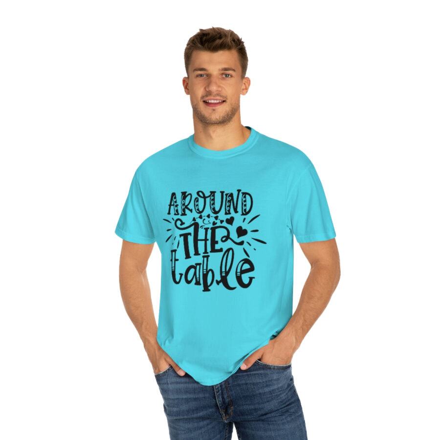 Valentines Gift: Unisex Around the Table Shirt Garment-Dyed - Image 32