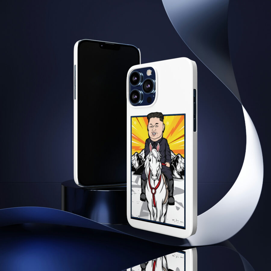 Kim Jung Un Riding White Horse Slim Phone Case (Case-Mate) - Image 13