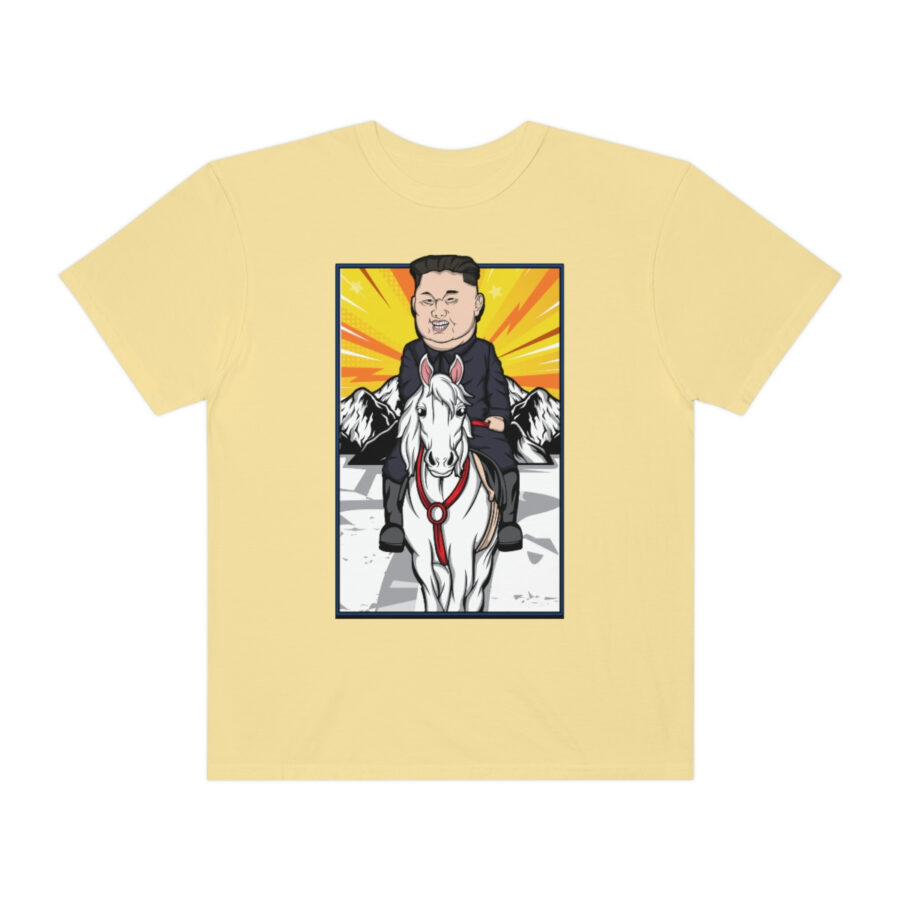 Kim Jung Un Riding White Horse T-Shirt - Image 10