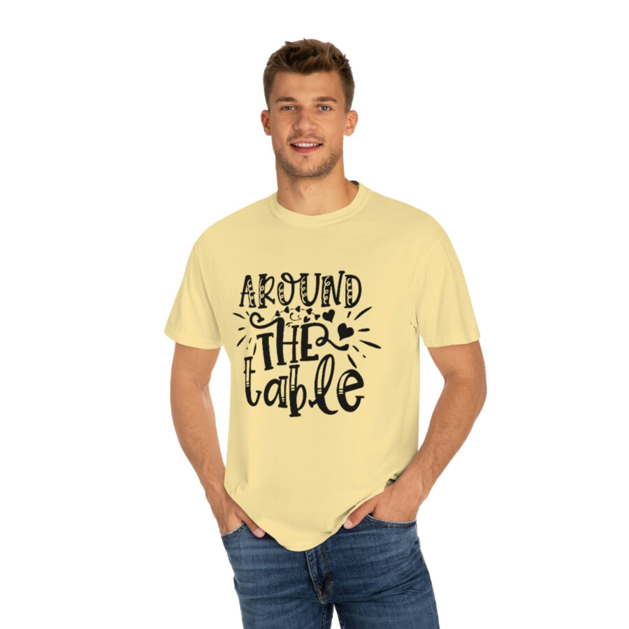 Valentines Gift: Unisex Around the Table Shirt Garment-Dyed - Image 26