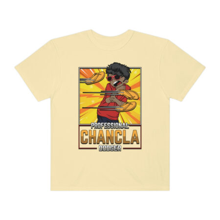 Fun and Vintage Chancla Dodging T-Shirt Parody Tee