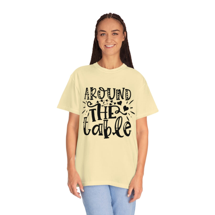 Valentines Gift: Unisex Around the Table Shirt Garment-Dyed - Image 18