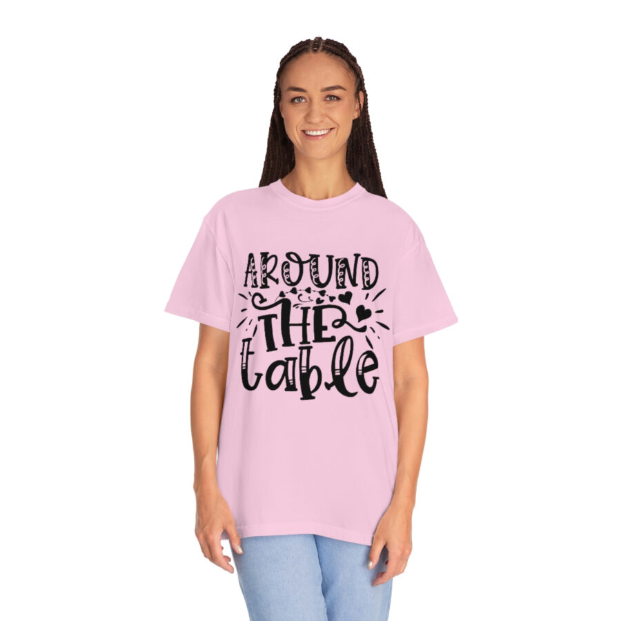Valentines Gift: Unisex Around the Table Shirt Garment-Dyed - Image 48