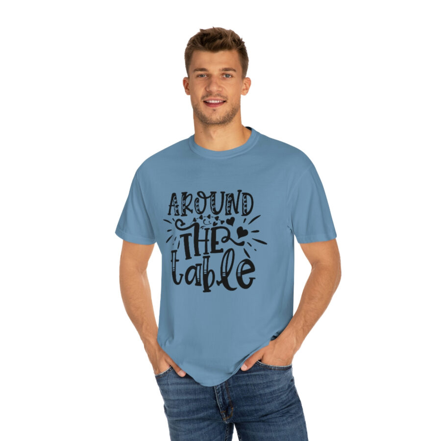 Valentines Gift: Unisex Around the Table Shirt Garment-Dyed - Image 38