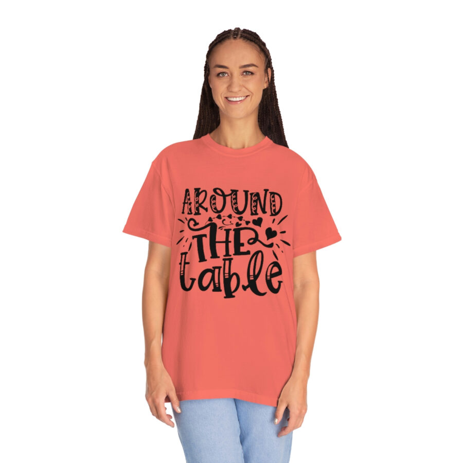 Valentines Gift: Unisex Around the Table Shirt Garment-Dyed - Image 12
