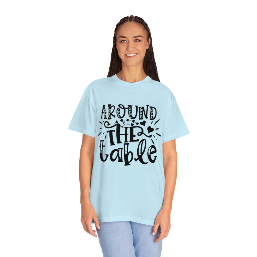 Valentines Gift: Unisex Around the Table Shirt Garment-Dyed - Image 36