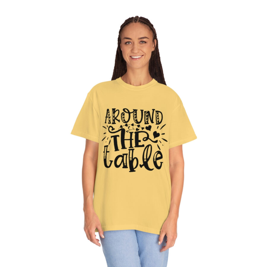 Valentines Gift: Unisex Around the Table Shirt Garment-Dyed - Image 21