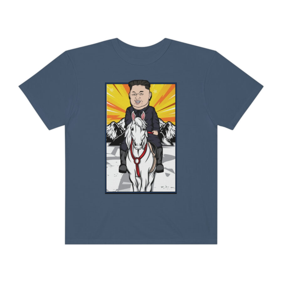 Kim Jung Un Riding White Horse T-Shirt - Image 16