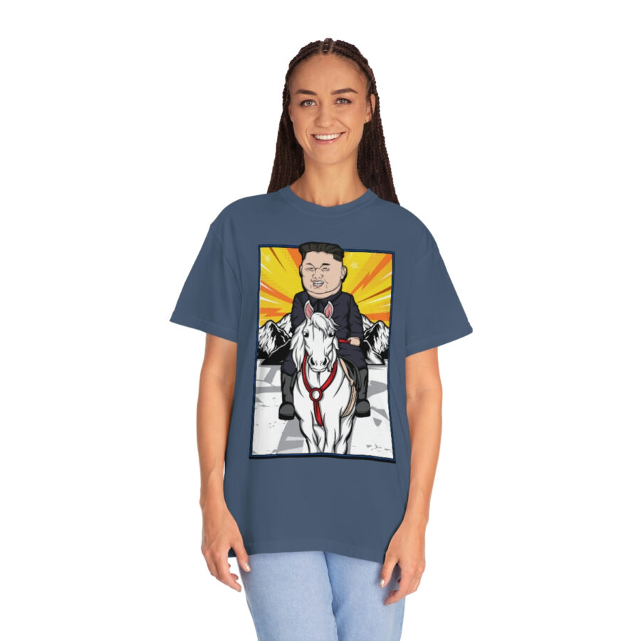 Kim Jung Un Riding White Horse T-Shirt - Image 18