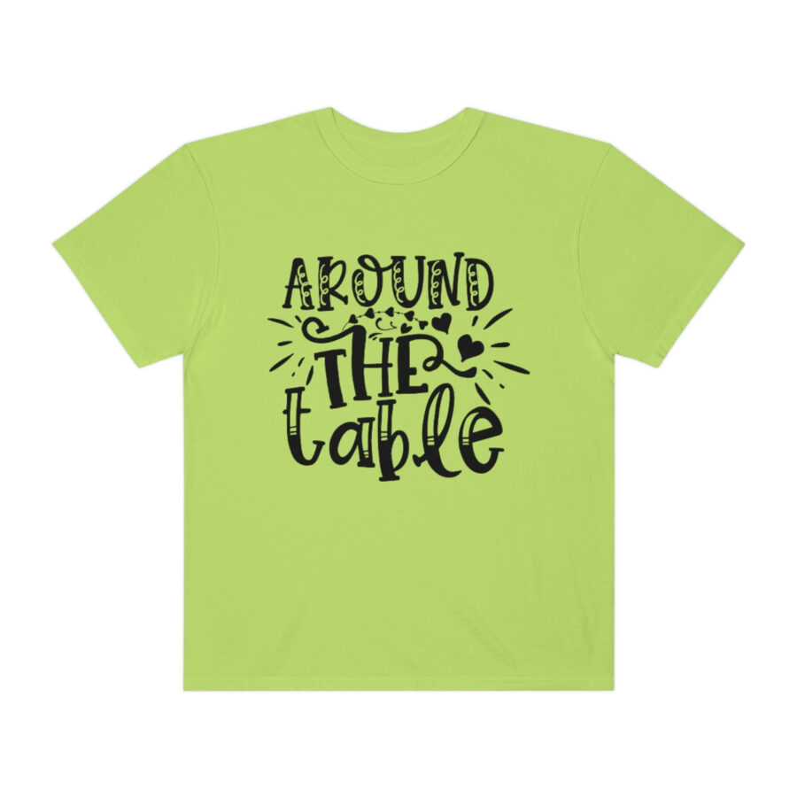 Valentines Gift: Unisex Around the Table Shirt Garment-Dyed - Image 28
