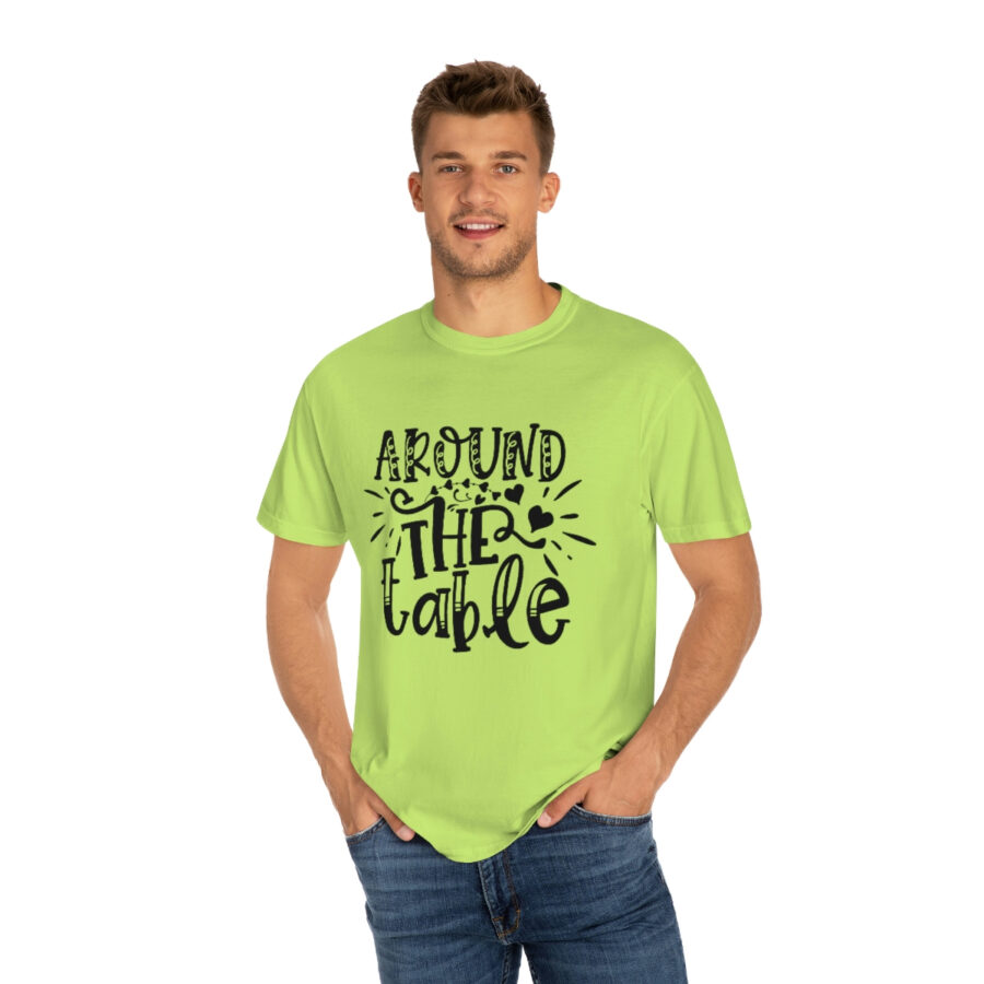 Valentines Gift: Unisex Around the Table Shirt Garment-Dyed - Image 29