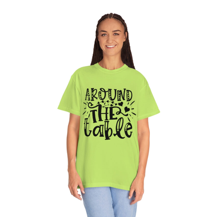 Valentines Gift: Unisex Around the Table Shirt Garment-Dyed - Image 30