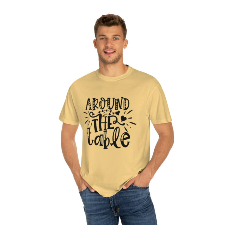 Valentines Gift: Unisex Around the Table Shirt Garment-Dyed - Image 23