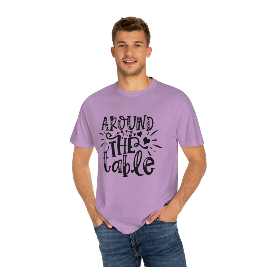 Valentines Gift: Unisex Around the Table Shirt Garment-Dyed - Image 44