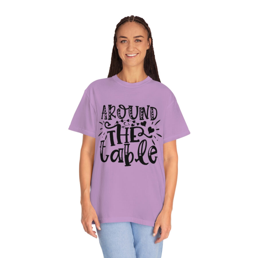 Valentines Gift: Unisex Around the Table Shirt Garment-Dyed - Image 45