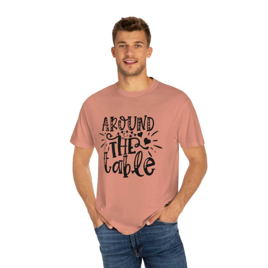 Valentines Gift: Unisex Around the Table Shirt Garment-Dyed - Image 8