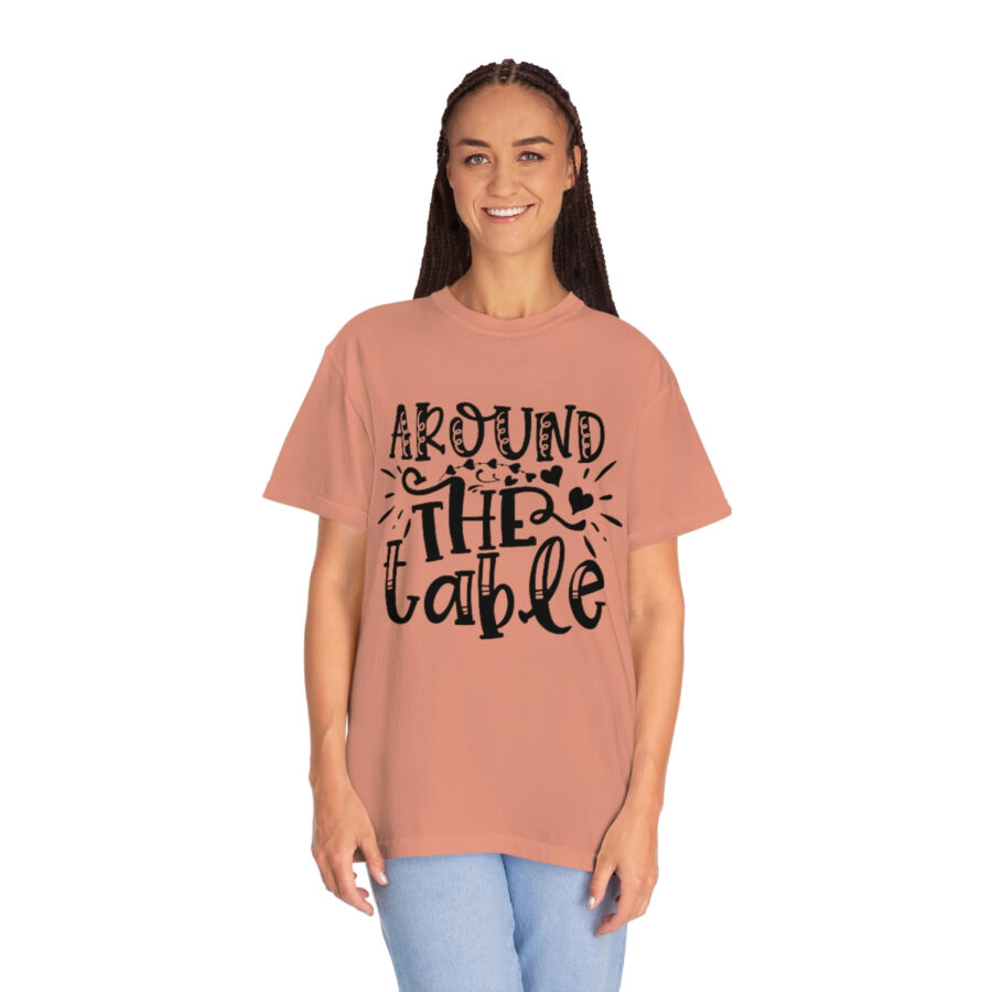 Valentines Gift: Unisex Around the Table Shirt Garment-Dyed - Image 9