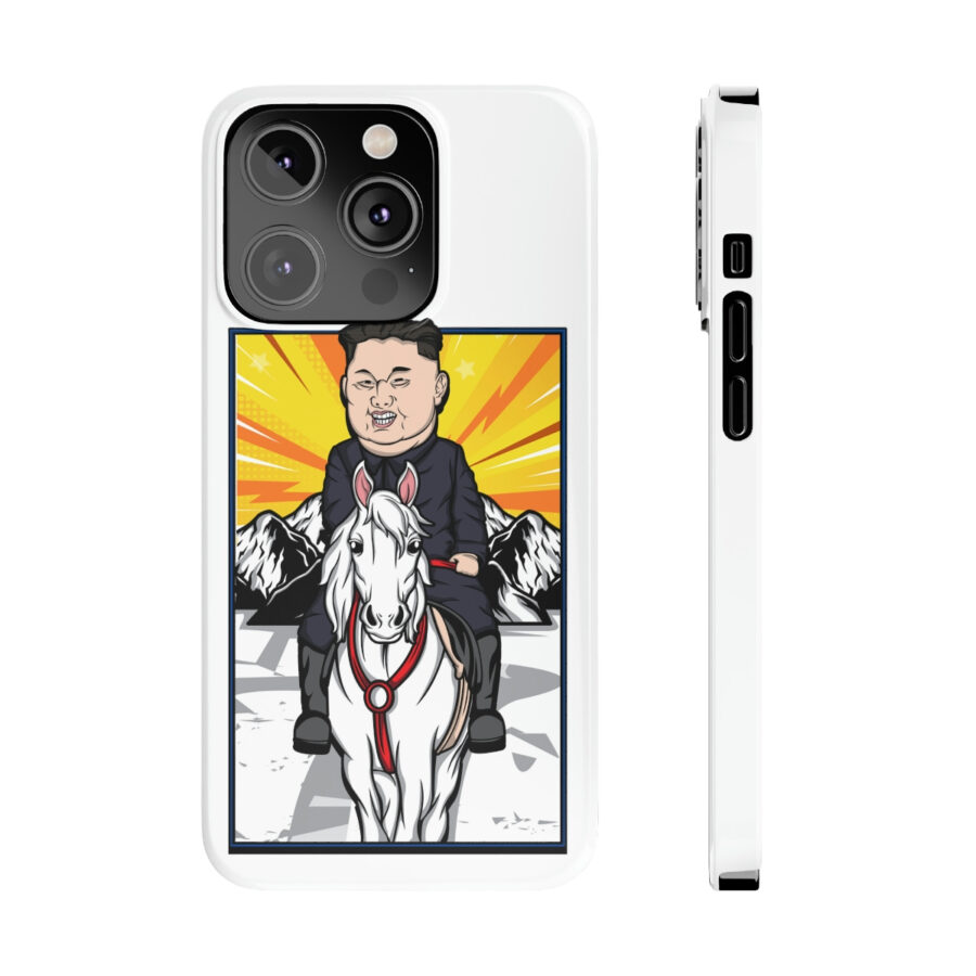 Kim Jung Un Riding White Horse Slim Phone Case (Case-Mate) - Image 4