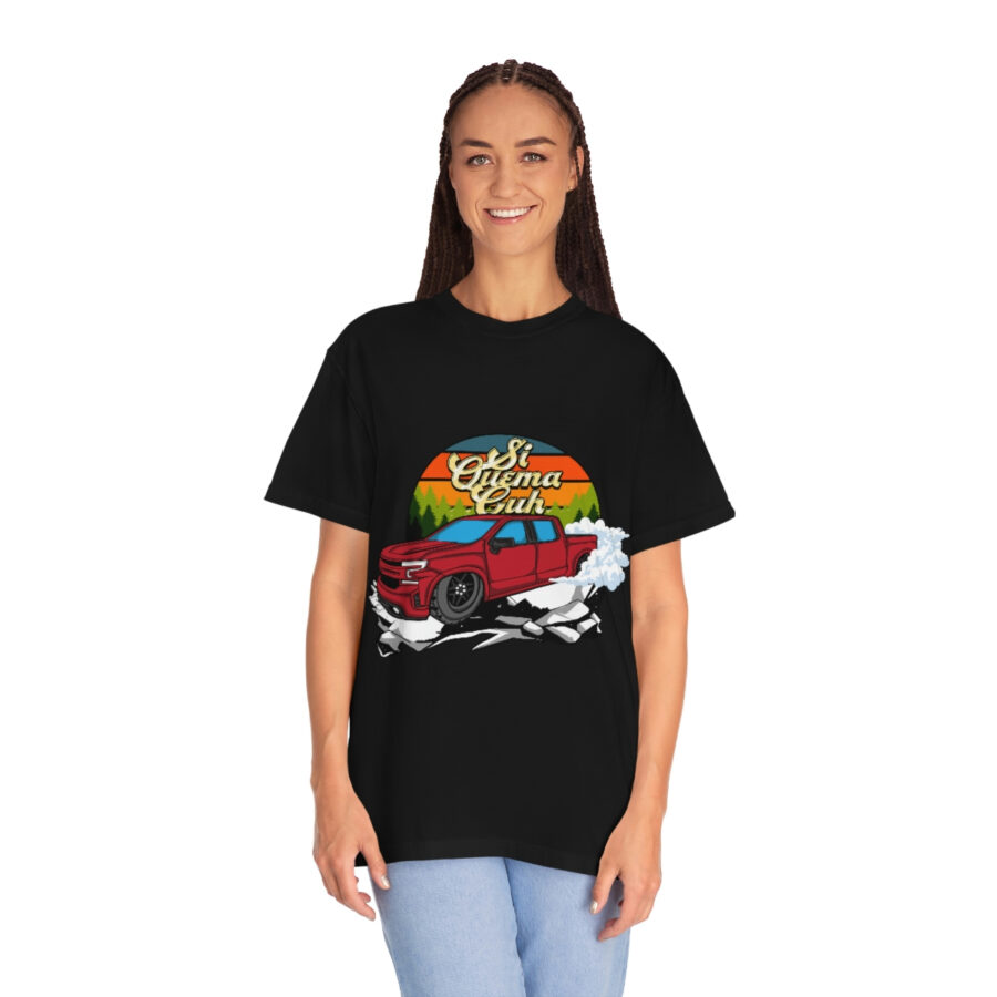 Si Quema Cuh Truck Burnout T-Shirt - Funny T-Shirt for Everyday Wear - Image 4